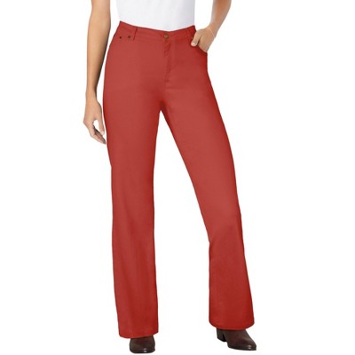 Woman Within Plus Size Petite Wide-Leg Stretch Denim Jean