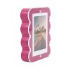 New View Wavy Photo Frame Dark Pink - 2 of 3