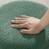 VANOMi 15.75'' Wide Upholstered Swivel Ottoman, Makeup Pouf, Shoe Changing Stool - 3 of 4