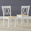 Glenwillow Home Oval Butterfly Leaf Dining Table + Double X-Back Dining Chairs Dining Set - 3 of 4