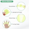 Unique Bargains Silicone Swimming Gloves Webbed Gloves Half-Finger Frog Type for Diving 4 Pairs - 2 of 4