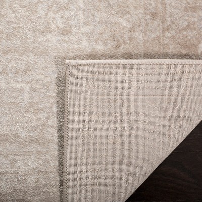 Light Beige Cream 5' x 7' Stain-Resistant Synthetic Area Rug