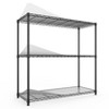 NicBex 47.20" 3-Tier Bookshelf with Adjustable Metal Shelves Bookcases for Living Room Home Office - 3 of 4