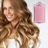 Unique Bargains Women's Sponge Foam Hair Roller 3.27"x1.73" Pink 6 Pcs - 2 of 4