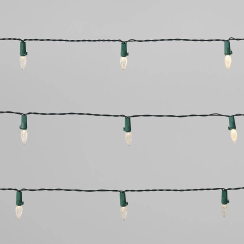 Christmas String Lights 15ct C3 Led Battery Operated Warm White Twinkle With Green Wire Wondershop Target