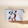 Unique Bargains Large Capacity Zipper Personalized Small Makeup Bag White - 4 of 4