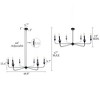 LNC Dolohovstrout 6-Light 48.8" Modern Candle Oversizded Chandelier,Black - 4 of 4