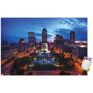 Trends International Cityscapes - Indianapolis, Indiana Unframed Wall Poster Prints - 1 of 4