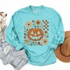 Pumpkin Floral Grunge - Garment Dyed Long Sleeve - 2 of 2