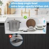 Whizmax White Farmhouse Sink 33 inch, Kitchen Sink Deep Drop In Farm Sink Undermount with Custom Bottom Grid & Strainer Drain - 3 of 4