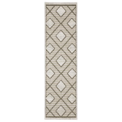 Oriental Weavers Tangier TAN05 Beige/ Brown Indoor Area Rug - 2'3" x 7'6"