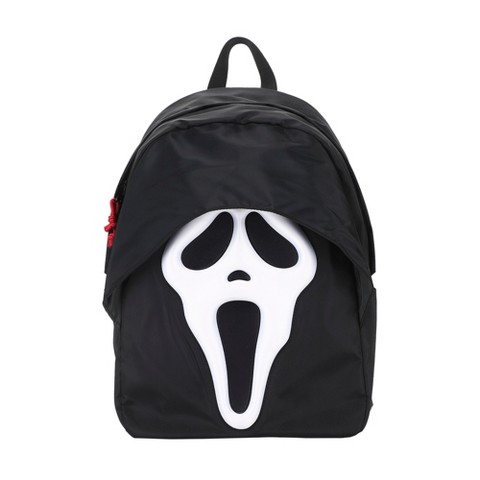 Scream Ghostface Mask Black 18.5” Adult Novelty Character Backpack