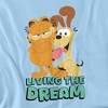 Garfield Movie Odie And Garfield Adult T-Shirt Light Blue - 2 of 4