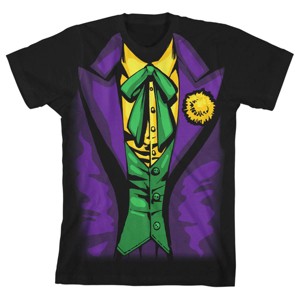 Batman Joker Costume Boy's Black Cosplay - 1 of 2