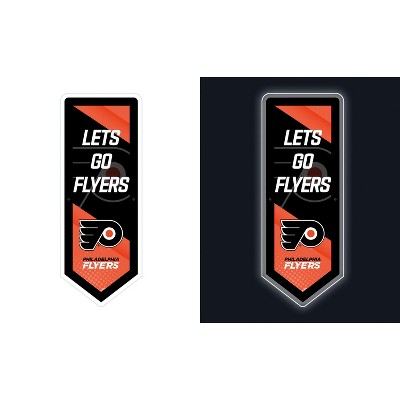 Evergreen Ultra-Thin Glazelight LED Wall Decor, Pennant, Philadelphia Flyers- 9 x 23 Inches Made In USA