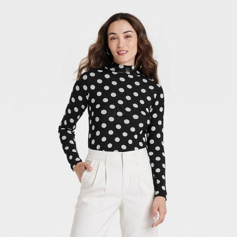 Turtleneck blouse sales