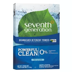 Seventh Generation Dishwasher Detergent Powder Free & Clear - 75oz