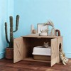 TinyHomie Walnut Cat Hole, Cat Washroom Hidden Cat Litter Box Enclosure - 4 of 4