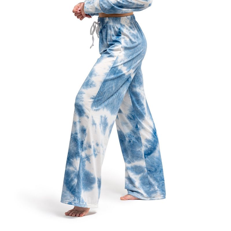 Hello Mello Women's Tie Dye Lounge Pajama Pants, 2 of 4