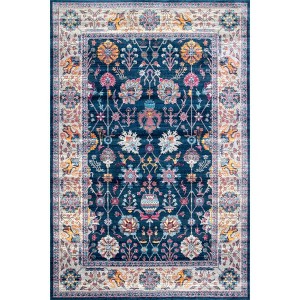 Nuloom Classic Tinted Floral Indoor Area Rug, 4' x 6', Blue - 1 of 4