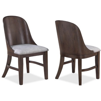 Sapphtopaz Dining Chairs Set of 2 Upholstered Armless Chair with Sturdy Base and Backrest Chairs for Kitchen, Dining Room, Living Room