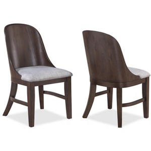 Sapphtopaz Dining Chairs Set of 2 Upholstered Armless Chair with Sturdy Base and Backrest Chairs for Kitchen, Dining Room, Living Room - 1 of 4