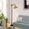 HomeStock ANISOPTERA PURITY 1 Light Antique Dark Bronze Finish Reading Floor Lamp 11" Shade - 2 of 4