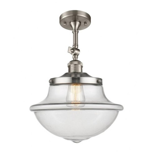 Innovations Lighting Oxford 1 - Light Semi-Flush Mount in  Brushed Satin Nickel - image 1 of 1