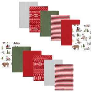Luvable Friends Hudson Baby Flannel Burp Cloths 12pk - 1 of 2