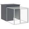 vidaXL Chicken Cage Anthracite Galvanized Steel Large Durable - 2 of 4