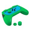 Insten 4 Pack Controller Thumb Grips Compatible with Nintendo Switch Joy-Con Controllers, Purple, Orange, Yellow, Green - 4 of 4