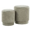 Sapphtopaz Modern Nesting Ottoman with Storage Upholstered Versatile Storage Ottoman Vanity Stool for Living Room,Bedroom - 4 of 4