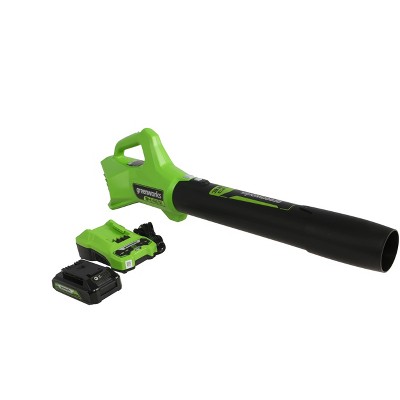 24V 2Ah Power All Axial Battery Powered Blower USB Battery and Charger Included - Greenworks