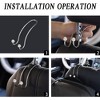 TruAIR Rhinestone Car Headrest Hooks (2-Pack) - 4 of 4