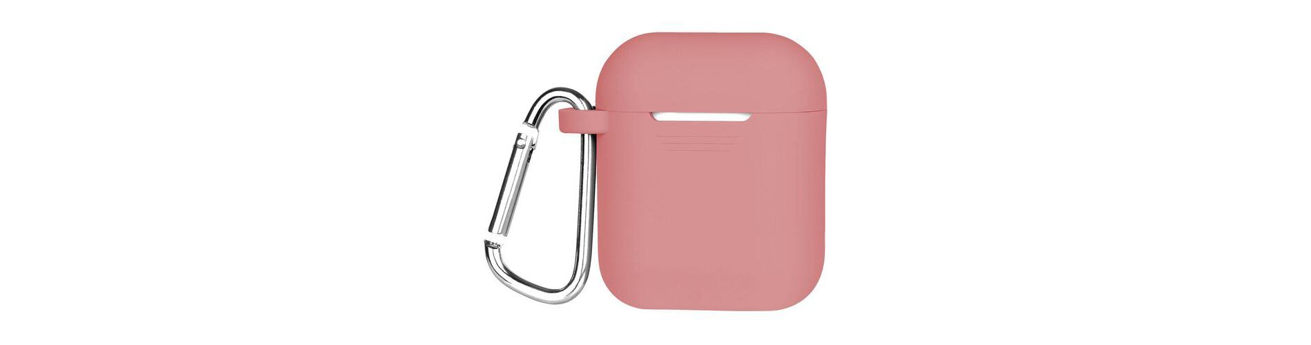 Gems - GEMS -Airpods Pink Silicone Soft Case with Caribiner