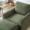 CAVINAS Modern Accent Chair with Ottoman Upholstery Living Room Chair Comfy Chair for Living Room - 3 of 4