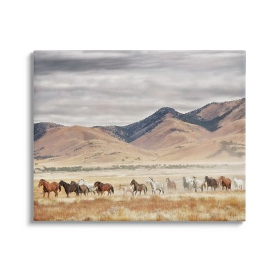 Stupell Industries Wild Horses Roaming Across Western Landscape