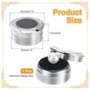 Unique Bargains Acrylic Foam Cushion Mini Diamond Display Boxes with Clear Top Lid 3 Pcs 1.2" x 0.6" - 2 of 4
