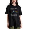 Pink Floyd Album Cover Art Adult Black Crew Neck Oversized Heavyweight Short Sleeve Tee - 3 of 3