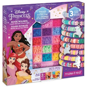Make It Real: Disney Princess Royal Rounds Heishi 2675 Piece Beads Charms Set, - 1 of 4
