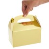 Juvale 24-Pack Treat Boxes - Candy Gable Boxes for Party Favors, Birthday, Wedding, Baby Shower (Gold, 6.2x3.5x3.6 In) - 3 of 4