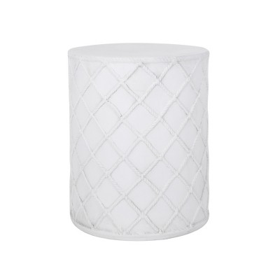 MAXZZZ Modern Nautical Concrete End Table – Lightweight, Durable, No Assembly, 15.25” x 18.25” Chic Side Table