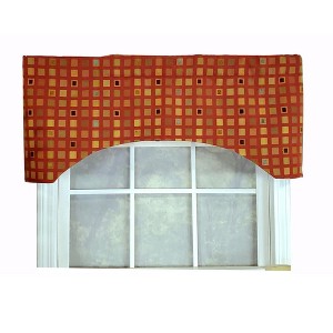 RLF Home Modern Design Classic Fair And Square Arch Style Window Valance  50" x 17" Multicolor - 1 of 4