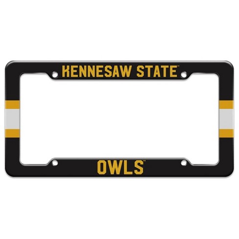 Kennesaw State University Owls Stripes License Plate Tag Frame - image 1 of 4