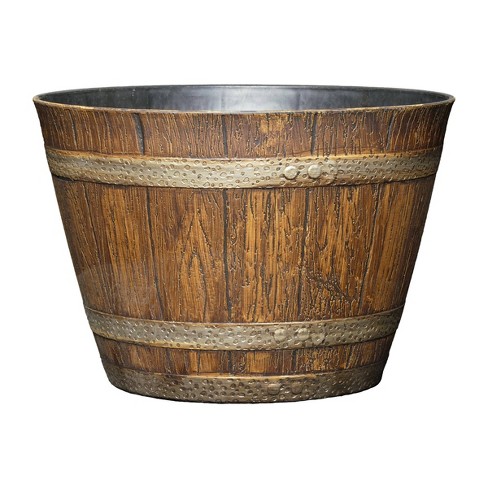 Set Of 5 Whiskey Barrel Planter - Classic Home And Garden : Target