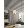 Progress Lighting Chronicle 1-Light Pendant, Antique Bronze, Seeded Glass Globe, Canopy Included, Dry Rated - 3 of 4