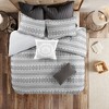 Sapphtopaz 3 Pcs Comforter Set Cotton Jacquard Duvet Cover Bedding Set Quilt Set 1 Cover, 2 Pillow Shams, Machine Washable - 3 of 4