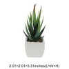 Unique Bargains Artificial Plants Ceramic Pot Plastic 2.01"x2.01"x2.95" 1 Pc - 3 of 4