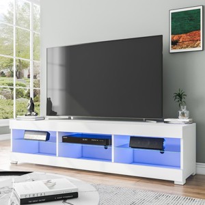 Hommpa 57" LED TV Stand for TVs Up to 65" with Storage Media Console Entertainment Center - 1 of 4