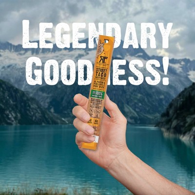 Righteous Felon Craft Jerky Street Taco Protein Snack Pork Meat Stick - 1oz/9ct